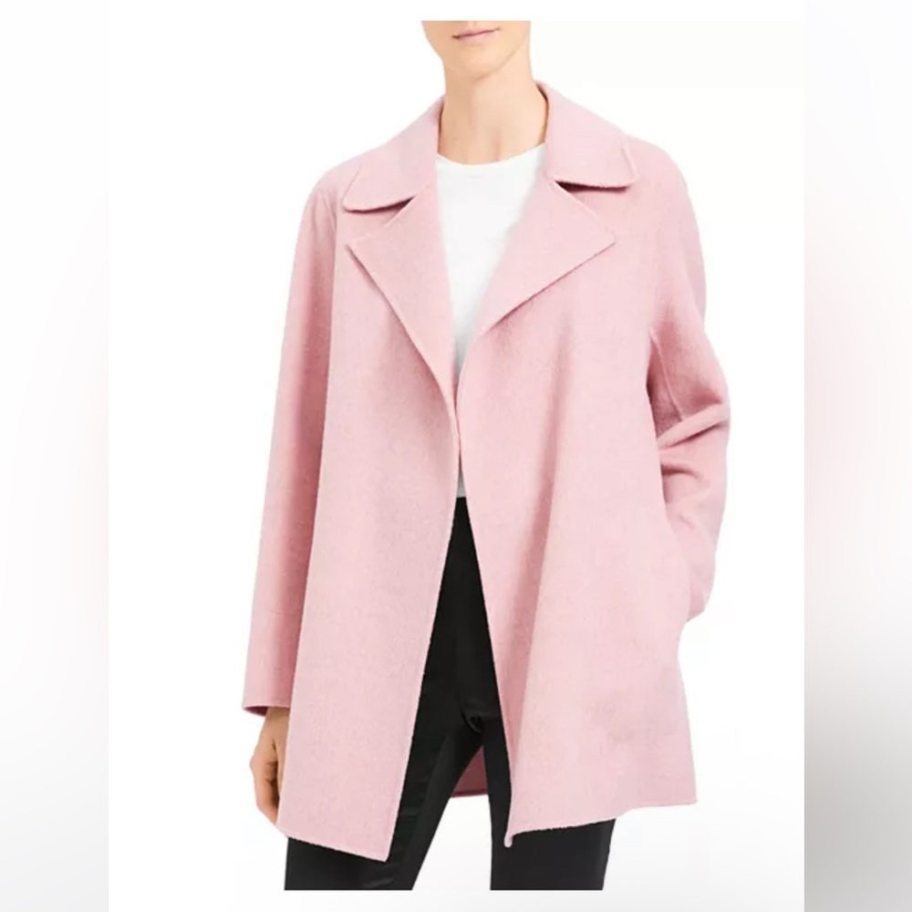 Theory Blush Pink Trench Coat